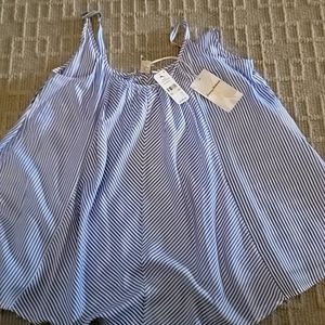NEW TOMMY BAHAMA blue/white top in size medium.